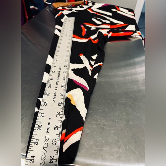 NEW Marks & Spencer Jacquard Blouse Double Breasted Black Print SZ 16/XL - Picture 10 of 16